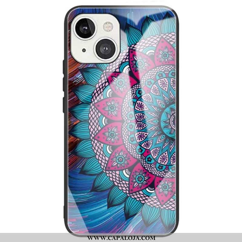 Capa Para iPhone 14 Vidro Temperado Floral