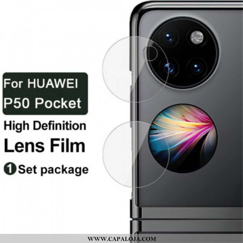 Lente Protetora De Vidro Temperado Para Huawei P50 Pocket Imak